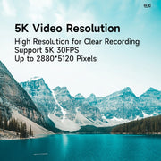 HDV-255K 5K/30FPS 16X Zoom Outdoor Sports HD Electronic Anti-Shake Digital Camera(EU Plug)