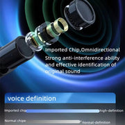 3.5mm Receiver Wireless Lavalier Microphone 9-inch Fill Light Tripod Set for Live Photography, Spec: Double Mic