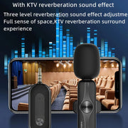3.5mm Receiver Wireless Lavalier Microphone 9-inch Fill Light Tripod Set for Live Photography, Spec: Double Mic