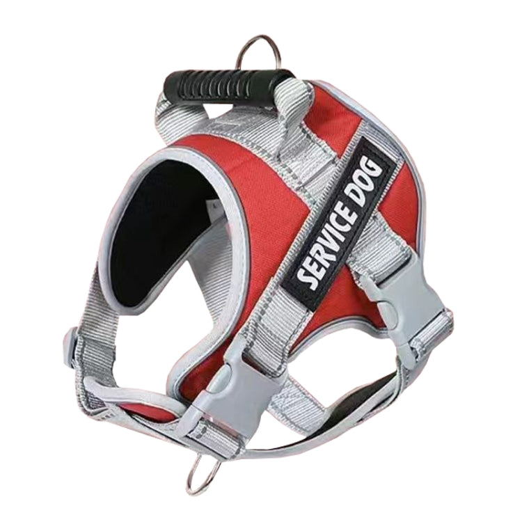 Large Dog Explosion Proof Punch Chest Harness Dog Travelling Leash, Style: Single Red(XXL) - Leashes & Chest Strap by PMC TechLife | Online Shopping South Africa | PMC TechLife | Buy Now Pay Later Mobicred