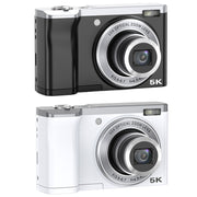 DC305X 5K/30FPS 2.8-Inch HD Shooting 5X Optical Zoom Anti-Shake Digital Camera, Color: Black US Plug
