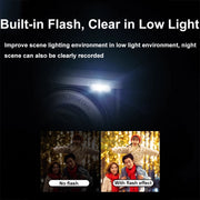 DC305X 5K/30FPS 2.8-Inch HD Shooting 5X Optical Zoom Anti-Shake Digital Camera, Color: White EU Plug