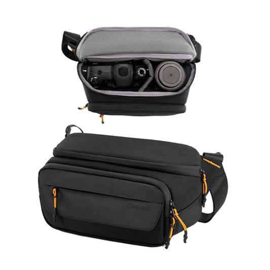 Cwatcun D133 Camera Chest Bag Multi-functional Handheld Slanting Cross Shoulder Camera Casual Bag, Color: Small Black - Strap Satchel by Cwatcun | Online Shopping South Africa | PMC Jewellery | Buy Now Pay Later Mobicred