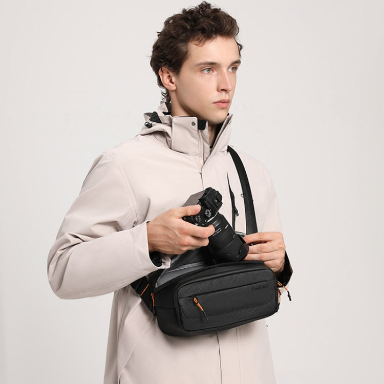 Cwatcun D133 Camera Chest Bag Multi-functional Handheld Slanting Cross Shoulder Camera Casual Bag, Color: Small Black - Strap Satchel by Cwatcun | Online Shopping South Africa | PMC TechLife | Buy Now Pay Later Mobicred