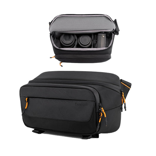 Cwatcun D133 Camera Chest Bag Multi-functional Handheld Slanting Cross Shoulder Camera Casual Bag, Color: Medium Black - free shipping - PMC Jewellery - Order now!