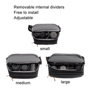 Cwatcun D133 Camera Chest Bag Multi-functional Handheld Slanting Cross Shoulder Camera Casual Bag, Color: Small Black