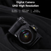 DC-201S 5K/30FPS 3.5-Inch 16X Six-Axis Anti-Shake HD Digital Camera With UV Lens(US Plug)