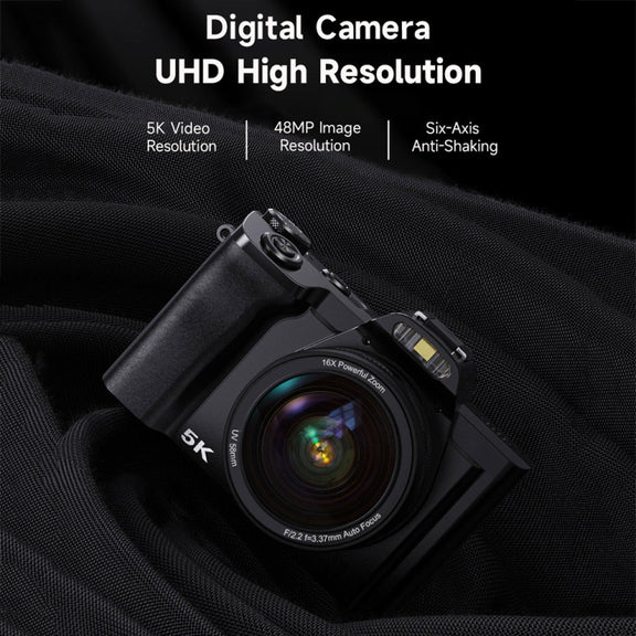 DC-201S 5K/30FPS 3.5-Inch 16X Six-Axis Anti-Shake HD Digital Camera With UV Lens(EU Plug)