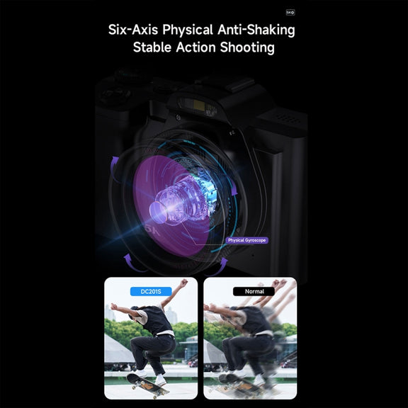 DC-201S 5K/30FPS 3.5-Inch 16X Six-Axis Anti-Shake HD Digital Camera With UV Lens(EU Plug)