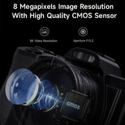 DC-201S 5K/30FPS 3.5-Inch 16X Six-Axis Anti-Shake HD Digital Camera With UV Lens(EU Plug)