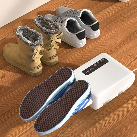 140W Boot Dryer Wall Mounted Shoes Warmer Heater, 3 Gear Timing, 360 Degree Rotating Air Outlet US Plug(Black)