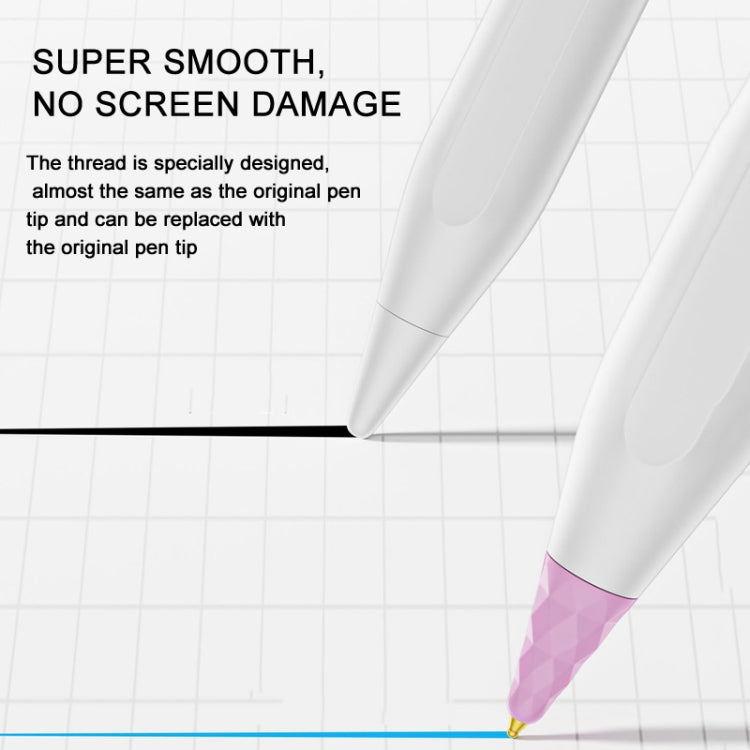 For Apple Pencil 1 / 2 Generation & USB-C Stylus Modified Pen Tip Diamond Crystal Pencil Nib(Transparent Blue) - free shipping - PMC Jewellery - Order now!