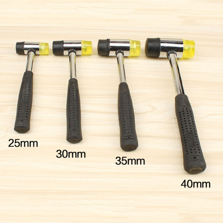 25mm No Bounce Mounting Hammer Handmade DIY Double Face Tap Rubber Hammer - Hammer by PMC TechLife | Online Shopping South Africa | PMC TechLife | Buy Now Pay Later Mobicred