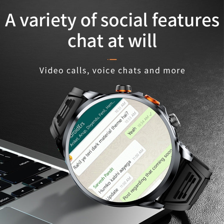 H18 Ultra-Thin Round Ball Screen 1.95 Inch Plug-In Phone Smart Watch 32G(Black) - Smart Watches by PMC TechLife | Online Shopping South Africa | PMC TechLife | Buy Now Pay Later Mobicred