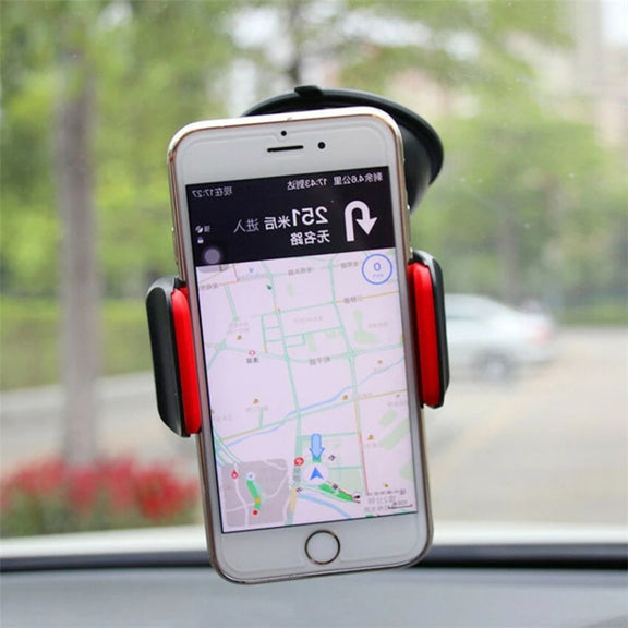 Navigation Car Holder Dashboard Desktop Suction Cup Mobile Phone Holder(All Black)