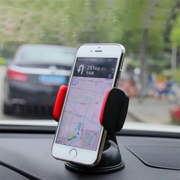 Navigation Car Holder Dashboard Desktop Suction Cup Mobile Phone Holder(All Black)