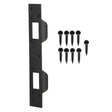 Heavy Duty Metal Latch Plate for Exterior Interior Door Double Hole Reinforcement Striker Plates(Black) - Door Locks & Cabinet Locks by PMc TechLife | Online Shopping South Africa | PMc TechLife | Buy Now Pay Later Mobicred