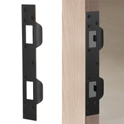 Heavy Duty Metal Latch Plate for Exterior Interior Door Double Hole Reinforcement Striker Plates(White)