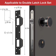Heavy Duty Metal Latch Plate for Exterior Interior Door Double Hole Reinforcement Striker Plates(White)