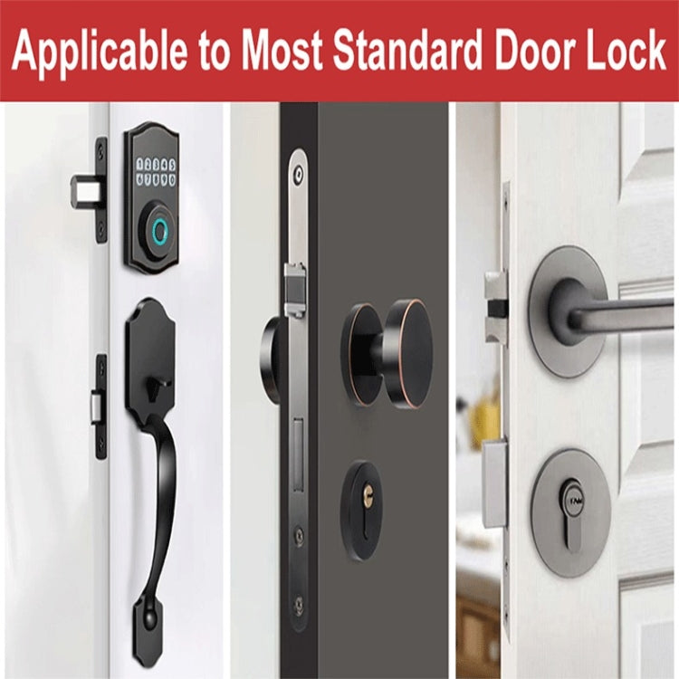 Heavy Duty Metal Latch Plate for Exterior Interior Door Double Hole Reinforcement Striker Plates(White) - Door Locks & Cabinet Locks by PMC Jewellery | Online Shopping South Africa | PMC Jewellery | Buy Now Pay Later Mobicred