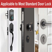 Heavy Duty Metal Latch Plate for Exterior Interior Door Double Hole Reinforcement Striker Plates(White)