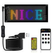 7x17.3cm（16 x 32 LEDs) Car Flexible Display Advertising Screen APP Bluetooth Smart Screen