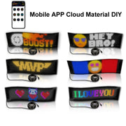 12x59.5cm（16 x 96 LEDs） Car Flexible Display Advertising Screen APP Bluetooth Smart Screen