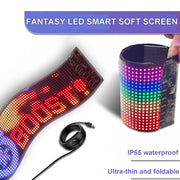 7x17.3cm（16 x 32 LEDs) Car Flexible Display Advertising Screen APP Bluetooth Smart Screen