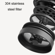 Portable Thermos Tea Brewer Coffee Filter Stainless Steel Carry-On French Press Kettle, Capacity: 320ml