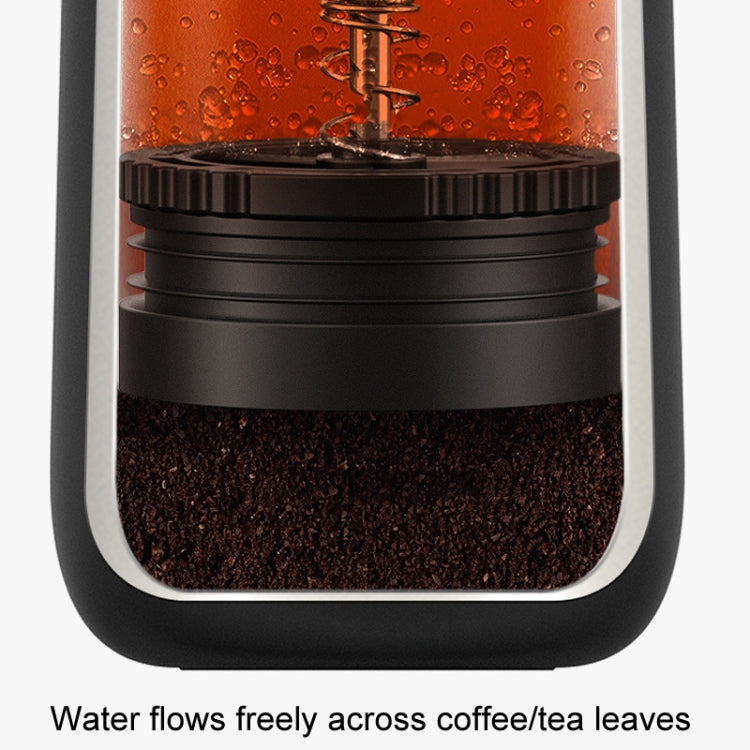 Portable Thermos Tea Brewer Coffee Filter Stainless Steel Carry-On French Press Kettle, Capacity: 320ml