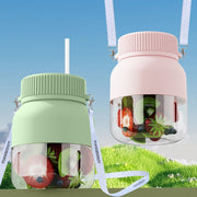 800ml Multifunctional Wireless Portable Juicer Large-capacity Outdoor Juicer(Pink)
