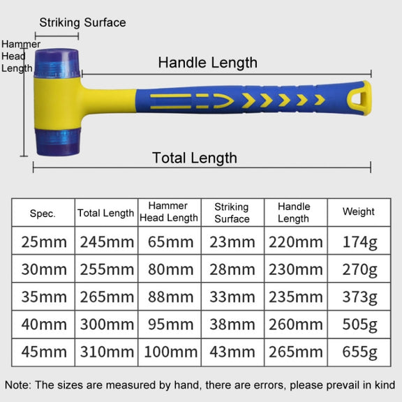 45mm Removable Floor Tile Installation Soft Hammer Door Window Hammer