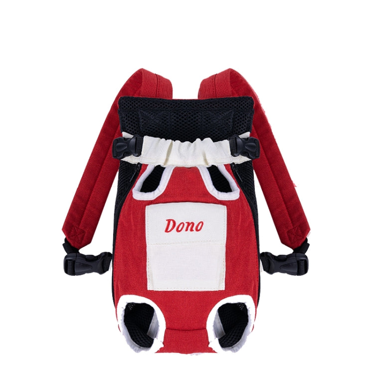DONO Pet Four-legged Bag Outdoor Carrying Bag Breathable Backpack, Size: XXXL(Red White) - free shipping - PMC Jewellery - Order now!