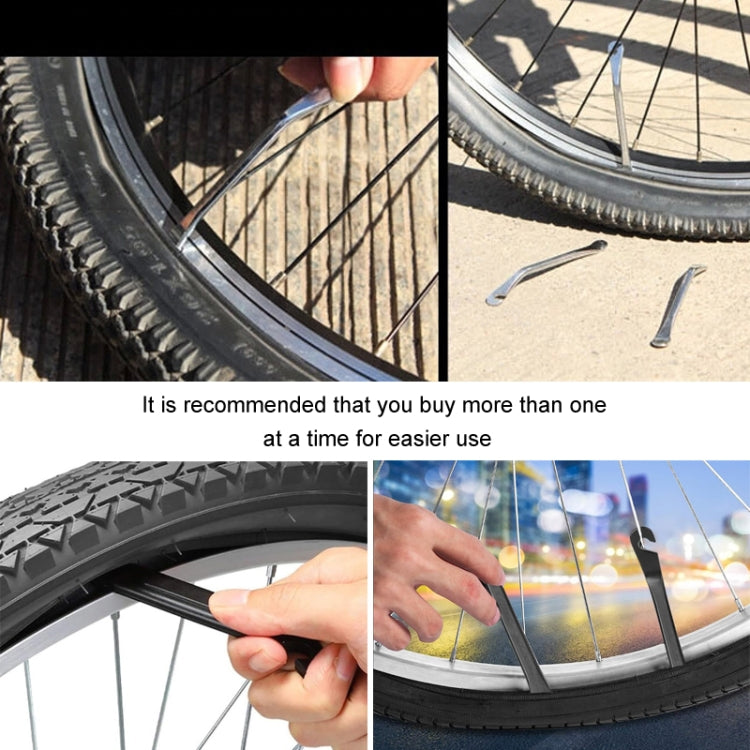 2pcs Metal Bicycle Tire Pry Bars Levers Mountain Bike Tire Removal Tools(Silver) - Maintenance tools by PMC TechLife | Online Shopping South Africa | PMC TechLife | Buy Now Pay Later Mobicred