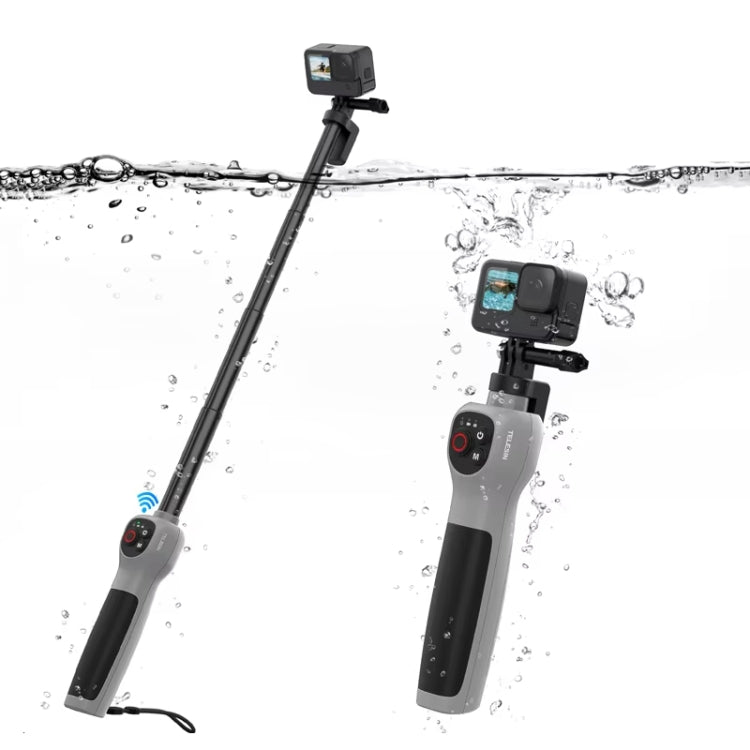 TELESIN 0.85m Underwater Selfie Stick Wireless Remote Control For GoPro HERO12 Black / HERO11 Black / HERO10 Black / HERO9 Black / HERO8 Black - free shipping - PMC Jewellery - Order now!