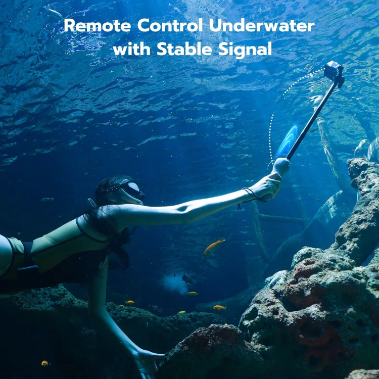 TELESIN 0.85m Underwater Selfie Stick Wireless Remote Control For GoPro HERO12 Black / HERO11 Black / HERO10 Black / HERO9 Black / HERO8 Black