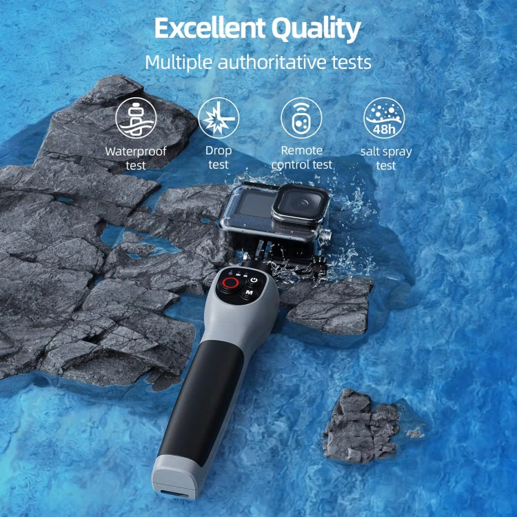 TELESIN 0.85m Underwater Selfie Stick Wireless Remote Control For GoPro HERO12 Black / HERO11 Black / HERO10 Black / HERO9 Black / HERO8 Black - free shipping - PMc TechLife - Order now!