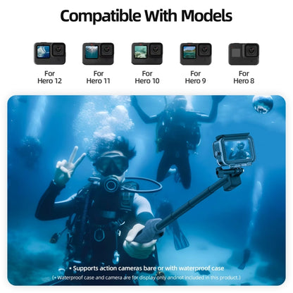 TELESIN 0.85m Underwater Selfie Stick Wireless Remote Control For GoPro HERO12 Black / HERO11 Black / HERO10 Black / HERO9 Black / HERO8 Black - free shipping - PMC Jewellery - Order now!