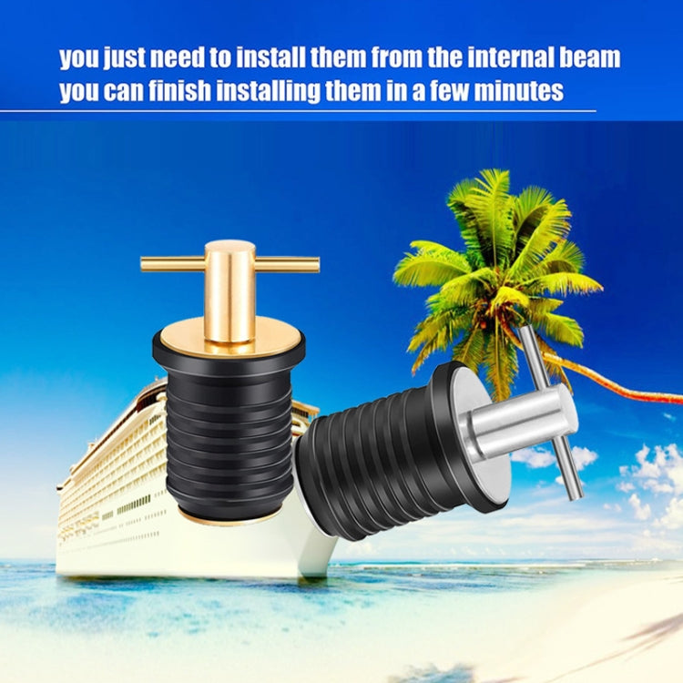 Marine Motorboat Deck Cross Drain Plug Screw, Size: Stainless Steel For 25mm - Marine Accessories & Parts by PMC Jewellery | Online Shopping South Africa | PMC Jewellery | Buy Now Pay Later Mobicred