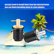Marine Motorboat Deck Cross Drain Plug Screw, Size: Stainless Steel For 25mm