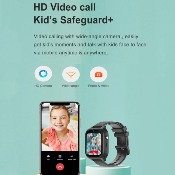 K26H  4G Kids Phone Watch With 1.83-inch Touch Screen Front Camera SOS GPS Location(Pink)