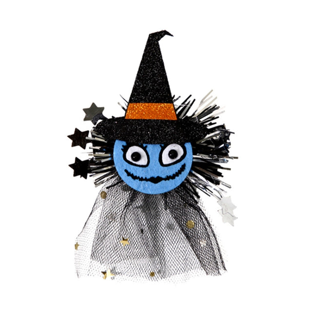 Halloween Hair Clips Hair Accessories Kids Party Dress Up Jewelry, Style: Witch