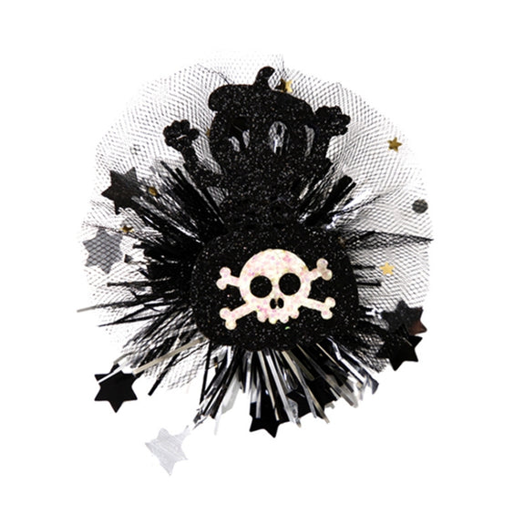Halloween Hair Clips Hair Accessories Kids Party Dress Up Jewelry, Style: Skeleton Candy Bag