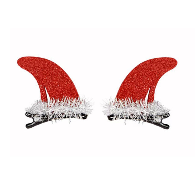 Halloween Hair Clips Hair Accessories Kids Party Dress Up Jewelry, Style: Pair of Red Devil Horns