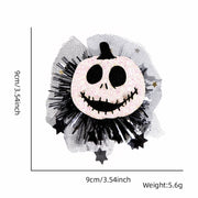 Halloween Hair Clips Hair Accessories Kids Party Dress Up Jewelry, Style: White Pumpkin Demon