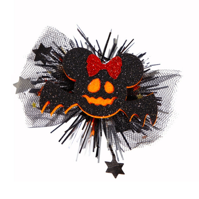 Halloween Hair Clips Hair Accessories Kids Party Dress Up Jewelry, Style: Bow Bat