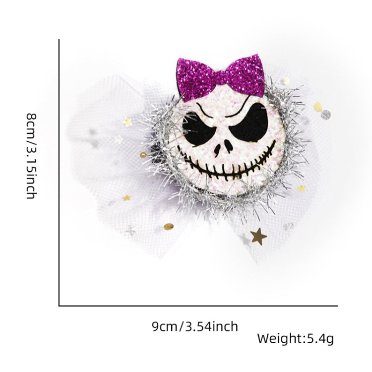 Halloween Hair Clips Hair Accessories Kids Party Dress Up Jewelry, Style: Demon Bow