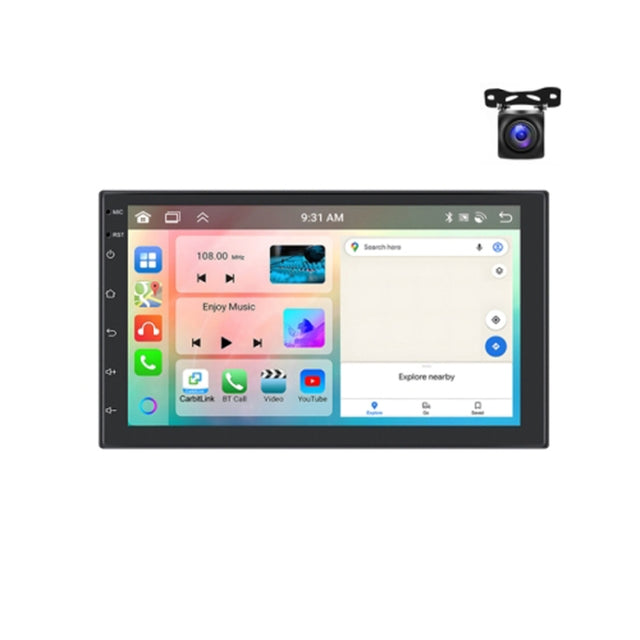 10.1inch Android 13.0 Dual Butt Universal Wireless Carplay Car Navigation Center Control All-In-One Monitor(Standard+AHD Camera)