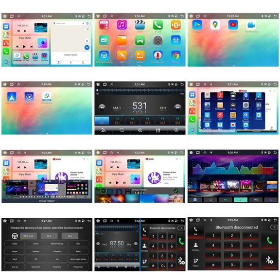 10.1inch Android 13.0 Dual Butt Universal Wireless Carplay Car Navigation Center Control All-In-One Monitor(Standard+AHD Camera)