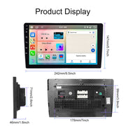 10.1inch Android 13.0 Dual Butt Universal Wireless Carplay Car Navigation Center Control All-In-One Monitor(Standard)